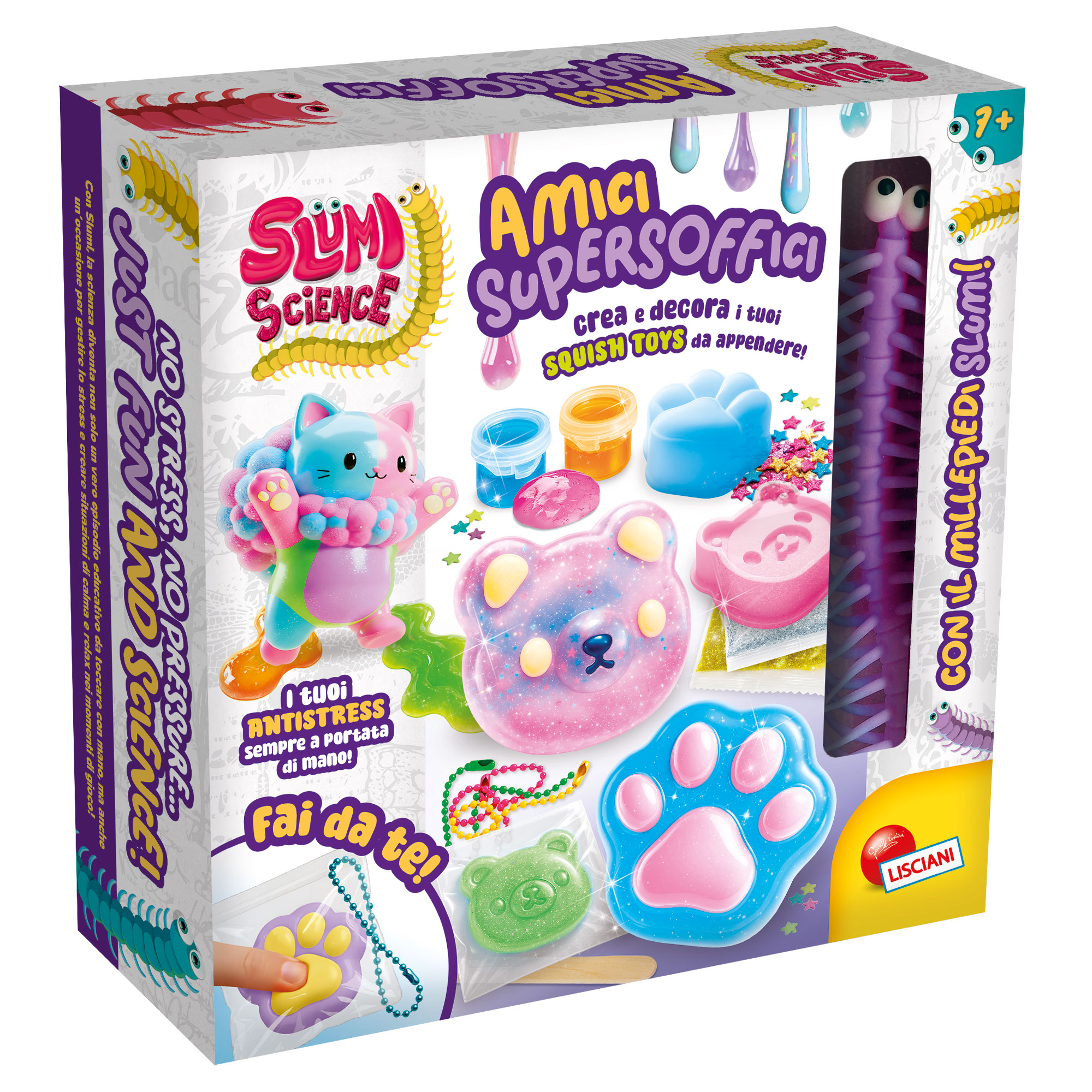 lisciani-slumi-science-amici-supersoffici-kit-cr-atif-anti-stress-lastique image 1