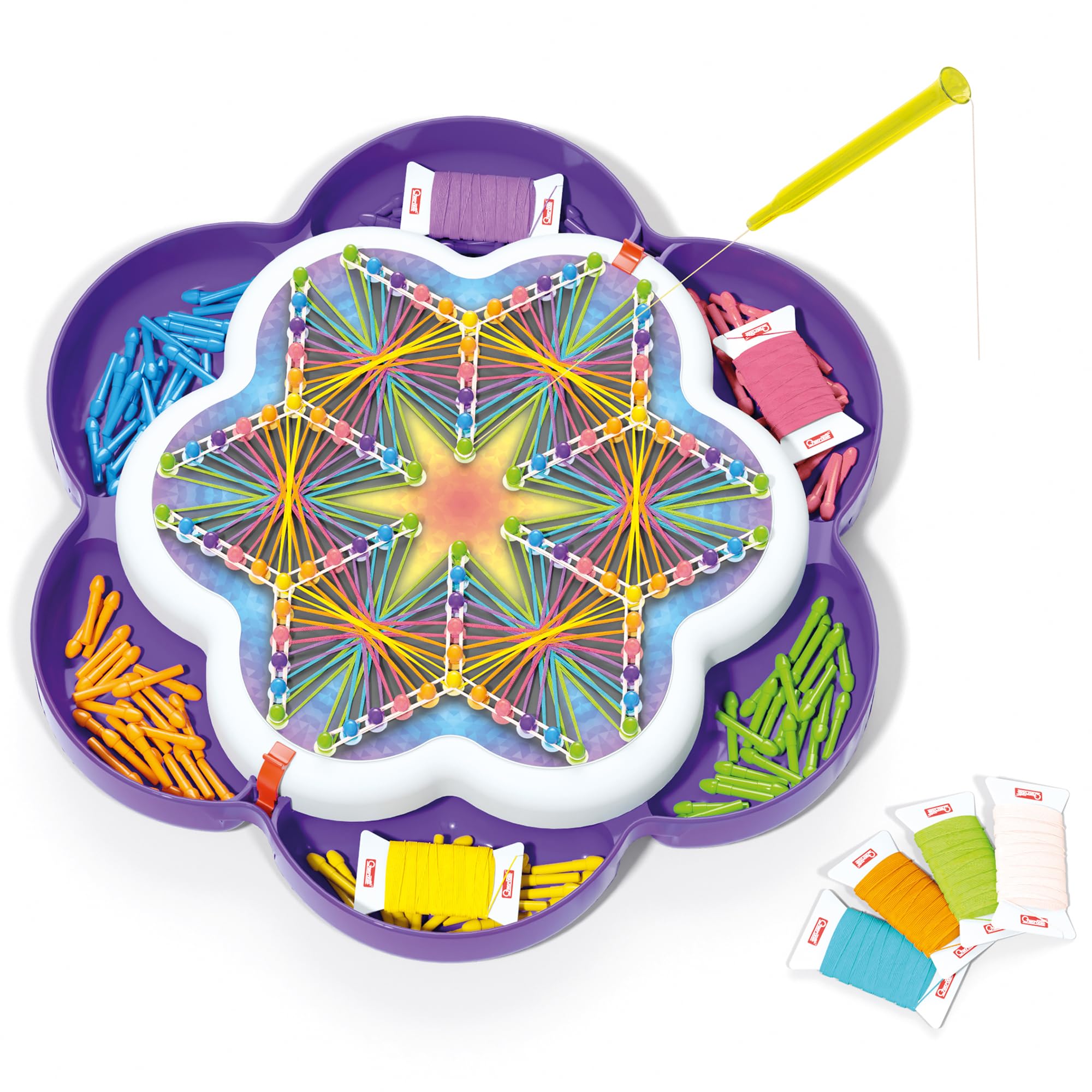 quercetti-string-art-mandala-2850-kit-tissage-enfant-5-ans image 2