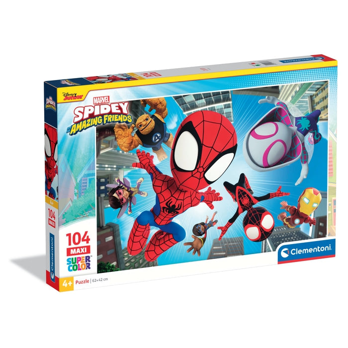 clementoni-spidey-and-his-amazing-friends-puzzle-104-pi-ces-48-5-x-33-5-cm image 1