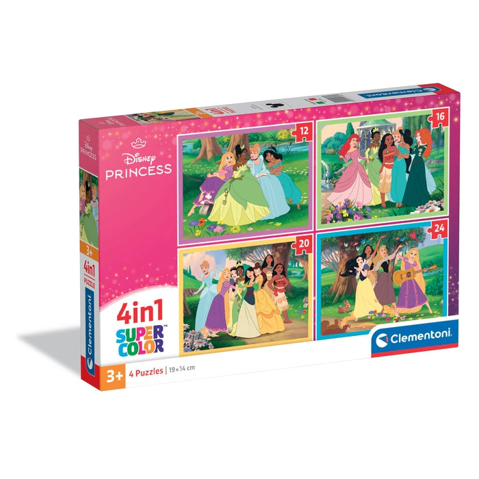 clementoni-disney-princess-4-puzzles-12-16-20-24-pi-ces image 1
