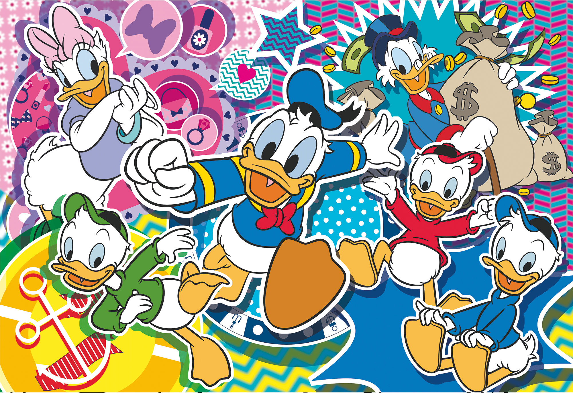 lisciani-disney-puzzle-df-maxi-floor-108-paperino-puzzle-sol-coloriage image 2
