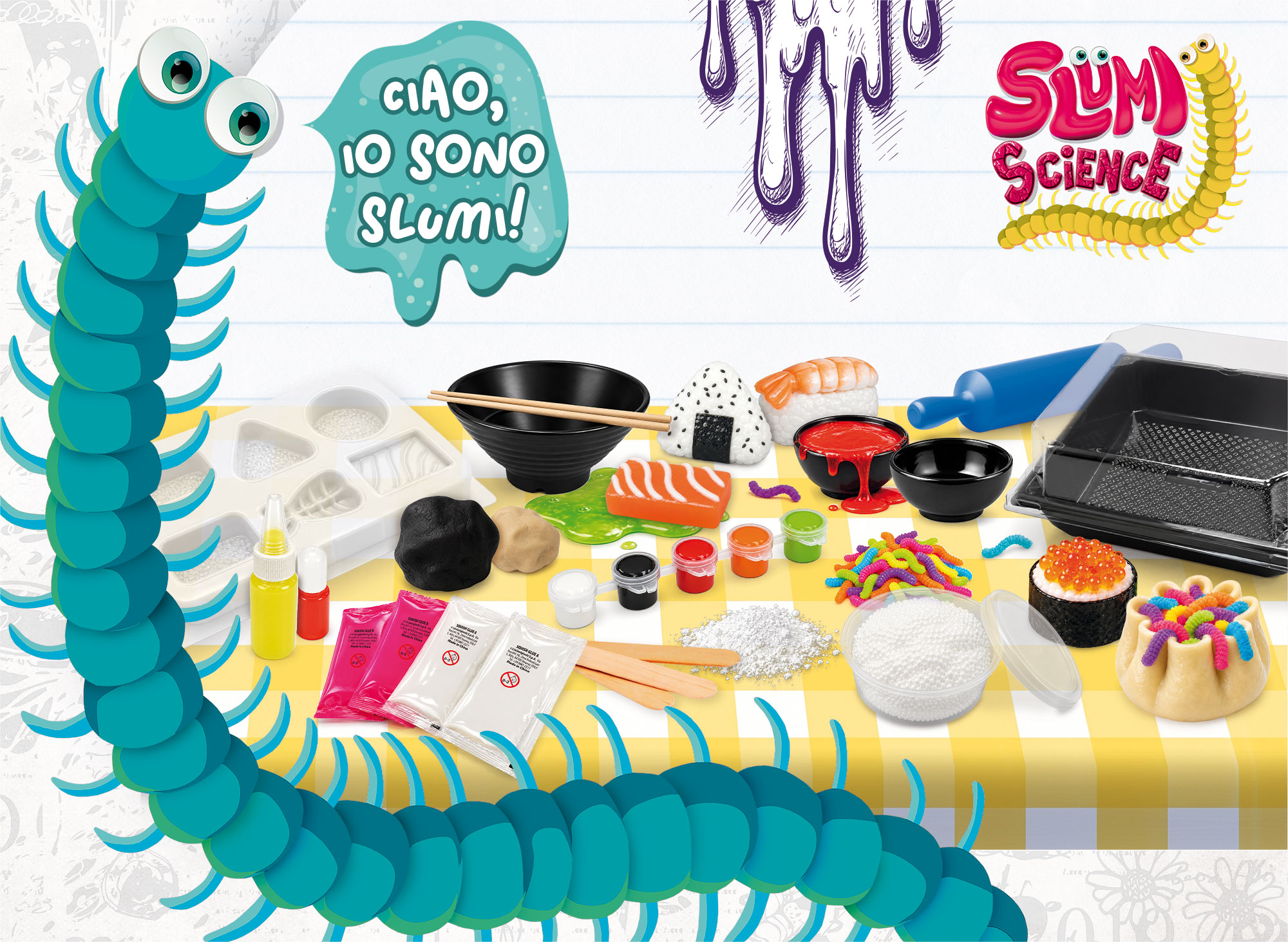 lisciani-slumi-science-sushi-e-slime-laboratoire-squish image 3