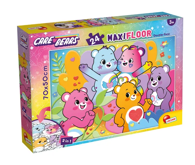 lisciani-bisounours-puzzle-df-maxifloor-24-pi-ces-colorier image 1