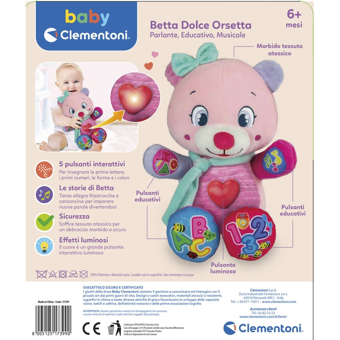 baby-clementoni-betta-dolce-orsetta-peluche-parlante-interactive image 6