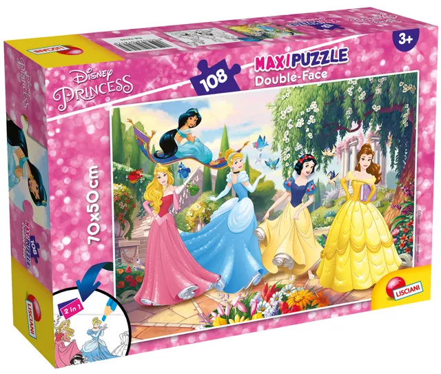 lisciani-disney-princess-maxi-floor-108-princess-forever-double-face image 1