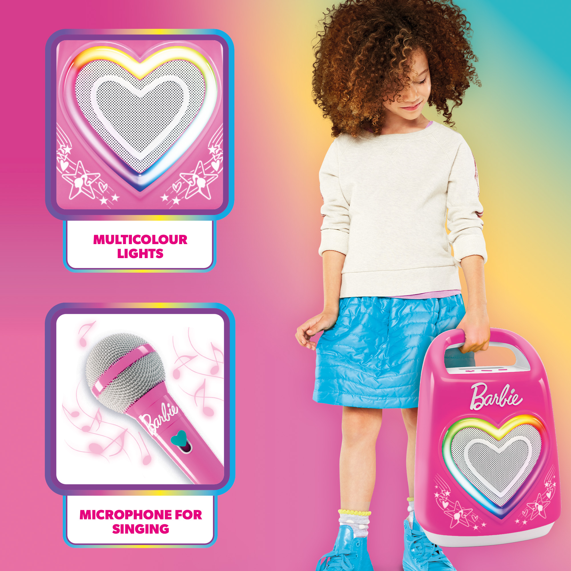 lisciani-barbie-party-partymaker-enceinte-bluetooth-micro-karaok image 4