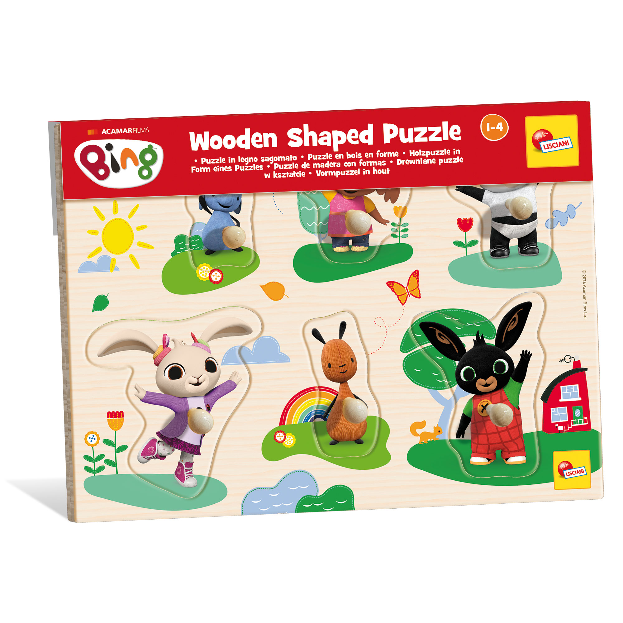 lisciani-bing-puzzle-bois-formes-maxi-x6 image 1