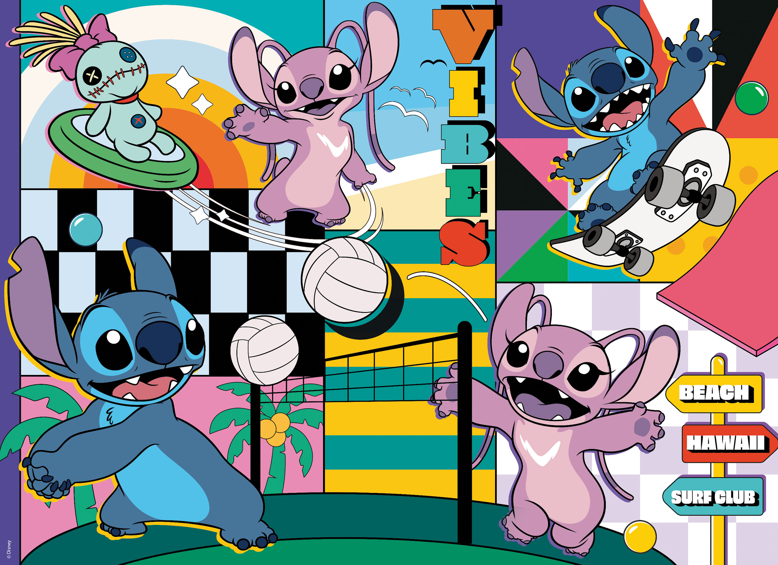 lisciani-disney-puzzle-df-maxifloor-108-lilo-stitch image 2