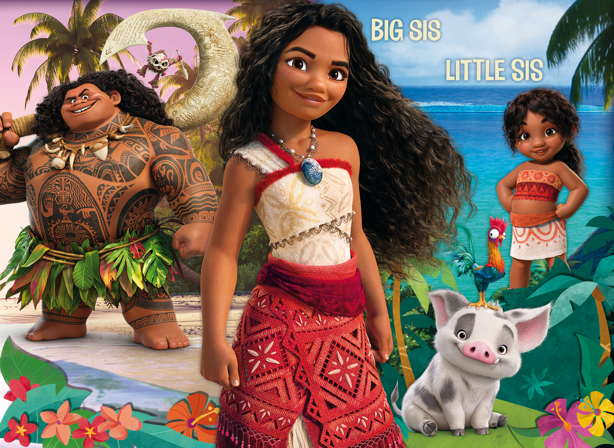 lisciani-disney-puzzle-df-maxi-floor-108-oceania-2-puzzle-sol-vaiana image 2