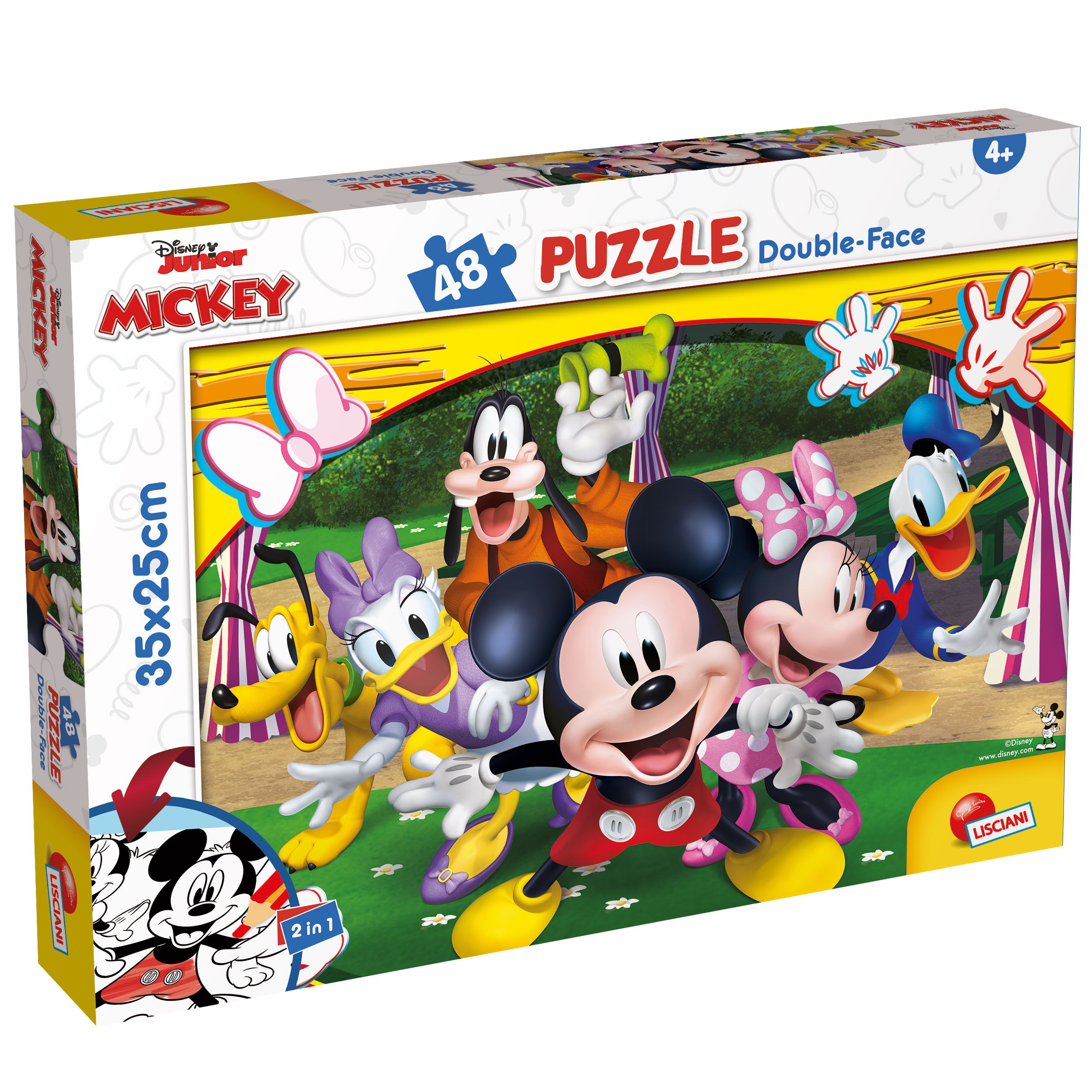 lisciani-disney-puzzle-df-m-plus-48-mickey-puzzle-48-pi-ces-coloriage image 1