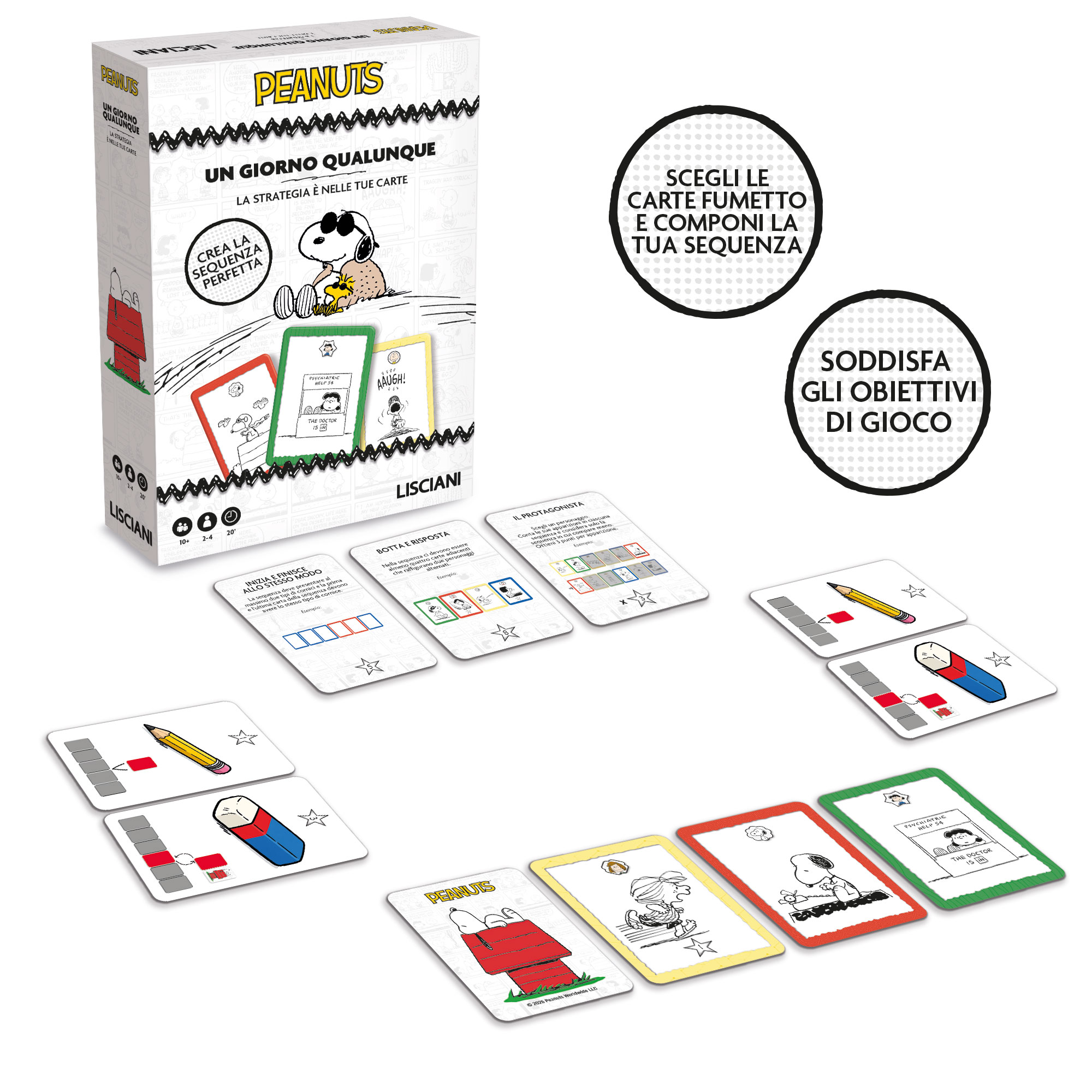 lisciani-peanuts-card-game-un-giorno-qualunque-jeu-de-cartes image 3