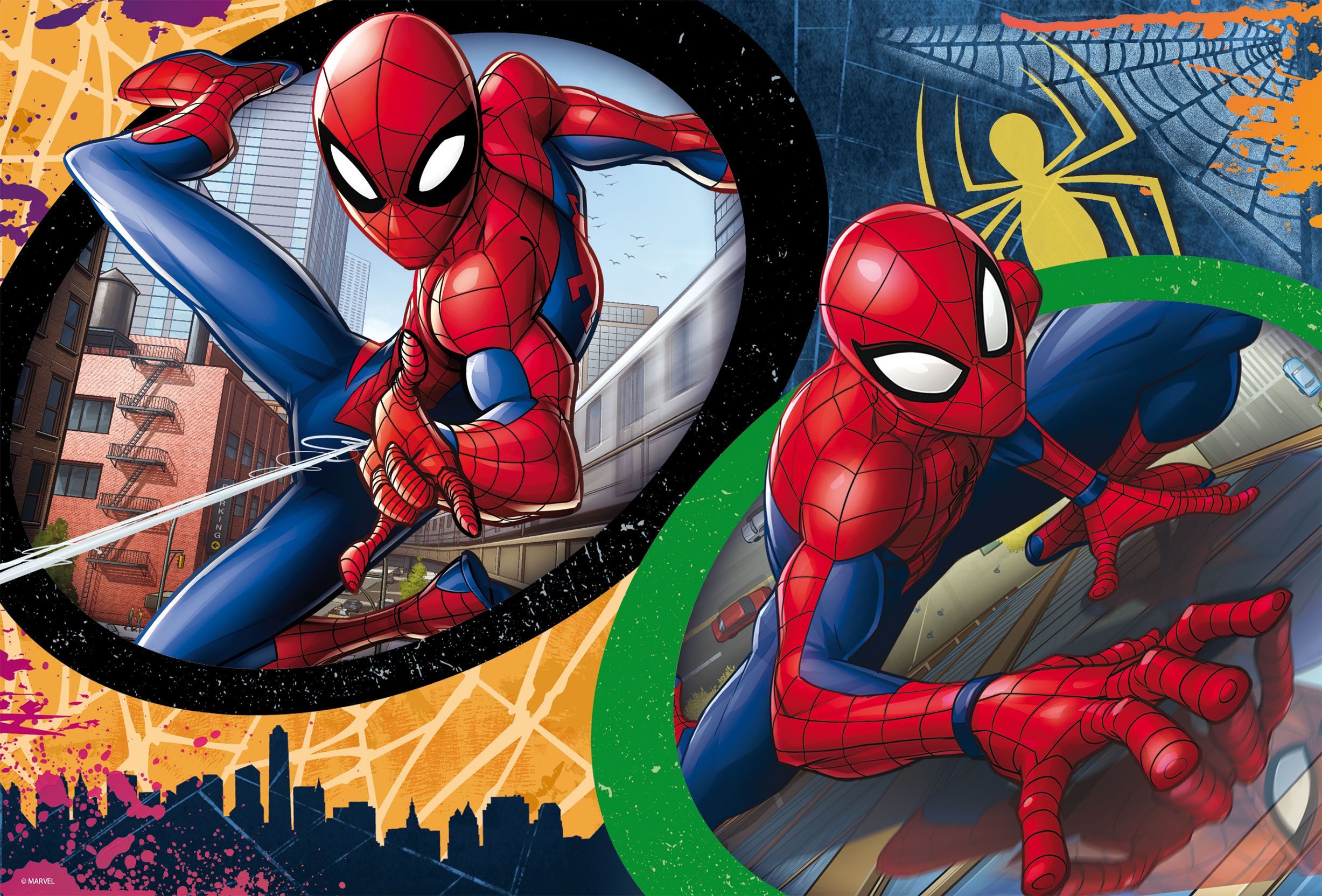 lisciani-marvel-puzzle-double-face-maxifloor-2x60-spider-man image 3