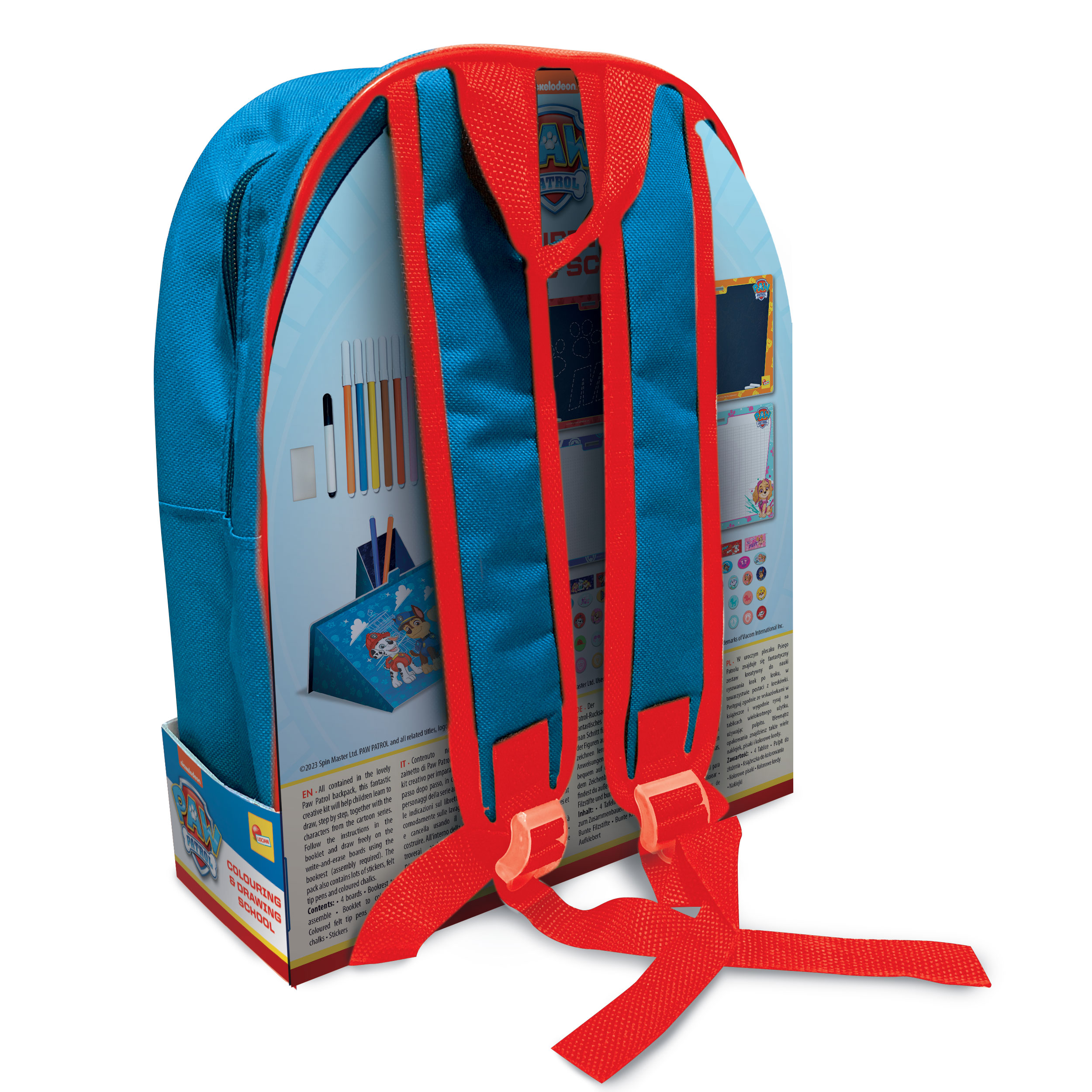 lisciani-paw-patrol-colouring-drawing-school-sac-dos-kit-dessin-pat-patrouille image 2