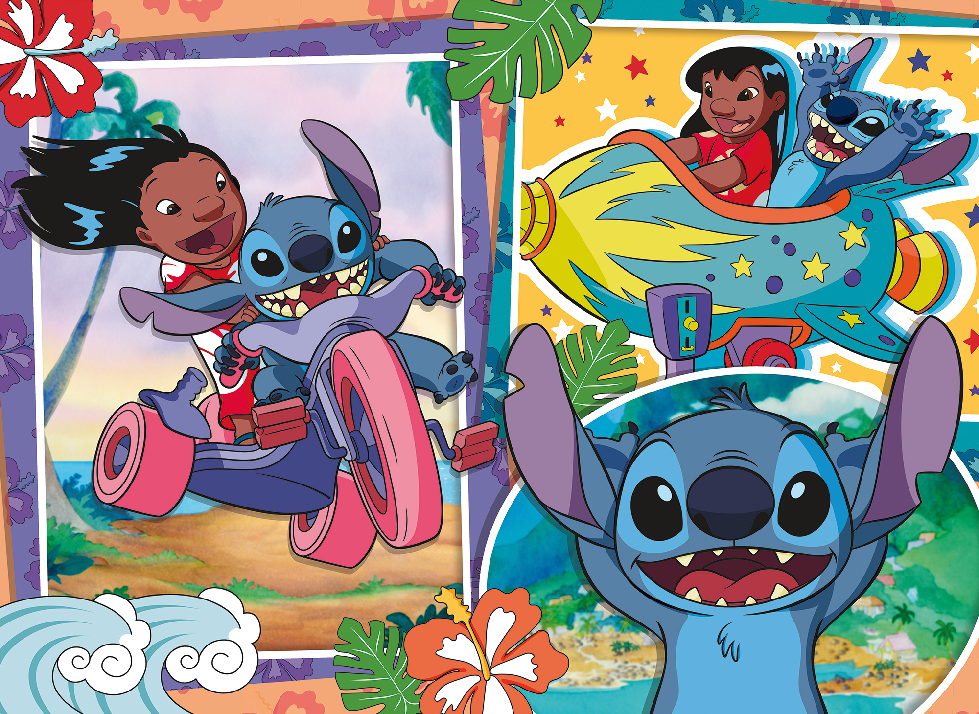 lisciani-disney-eco-puzzle-df-60-stitch-puzzle-60-pi-ces-colorier image 2