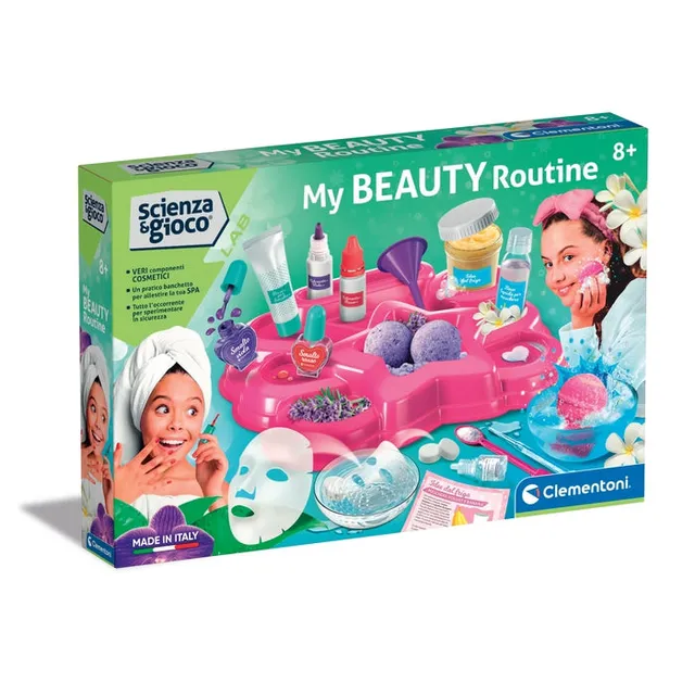 clementoni-scienza-e-gioco-lab-my-beauty-routine-kit-cosm-tique-et-spa-enfant image 1