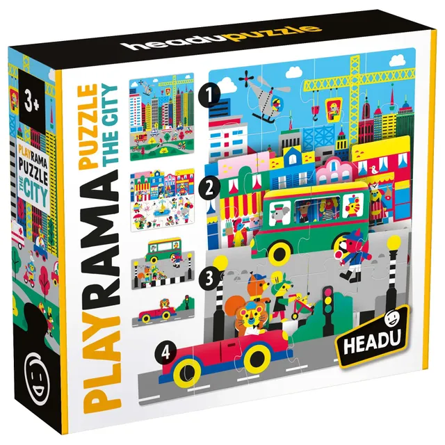 headu-playrama-puzzle-the-city-puzzle-3d-superpos-3-5-ans image 1
