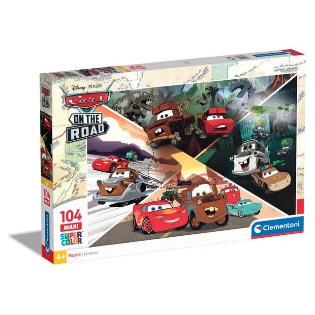 clementoni-disney-cars-on-the-road-puzzle-104-pi-ces-4-6-ans image 1