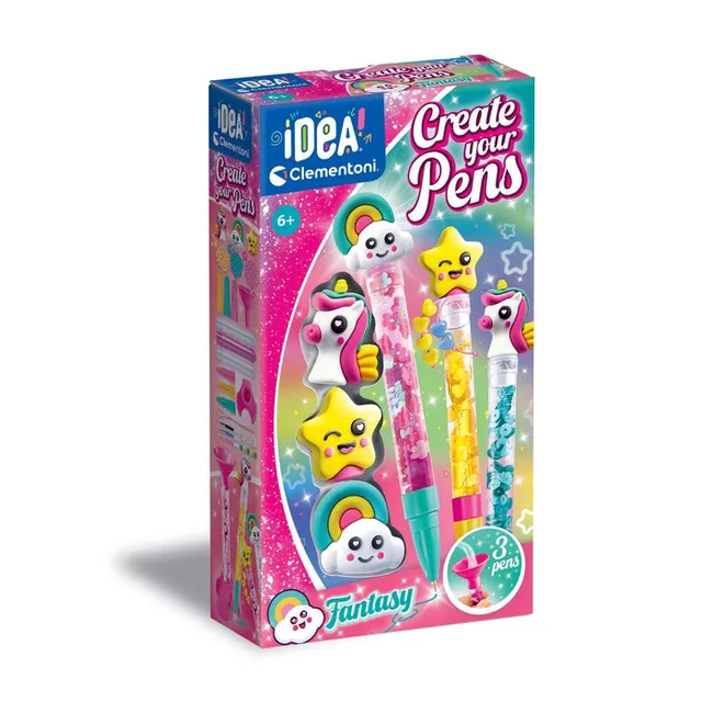 clementoni-idea-create-your-pens-fantasy-kit-3-stylos-cr-atifs image 1
