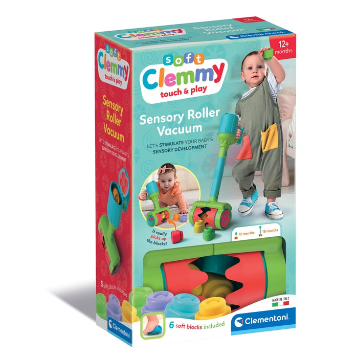 clemmy-clementoni-sensory-vacuum-roller-aspirateur-6-briques-1-3-ans image 2