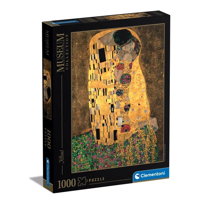 clementoni-puzzle-klimt-the-kiss-1000-pi-ces-art-70x50-cm image 1