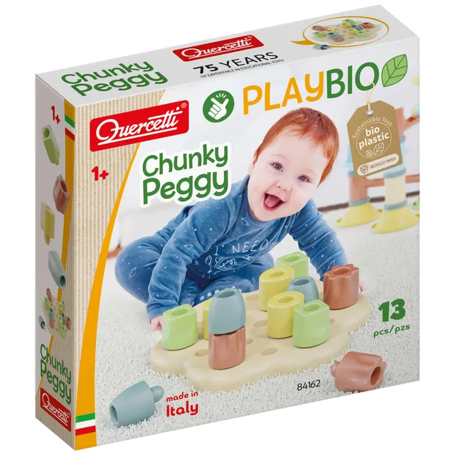 quercetti-chunky-peggy-play-bio-jeu-de-construction-bio-premier-ge-1-4-ans-12-gr image 1