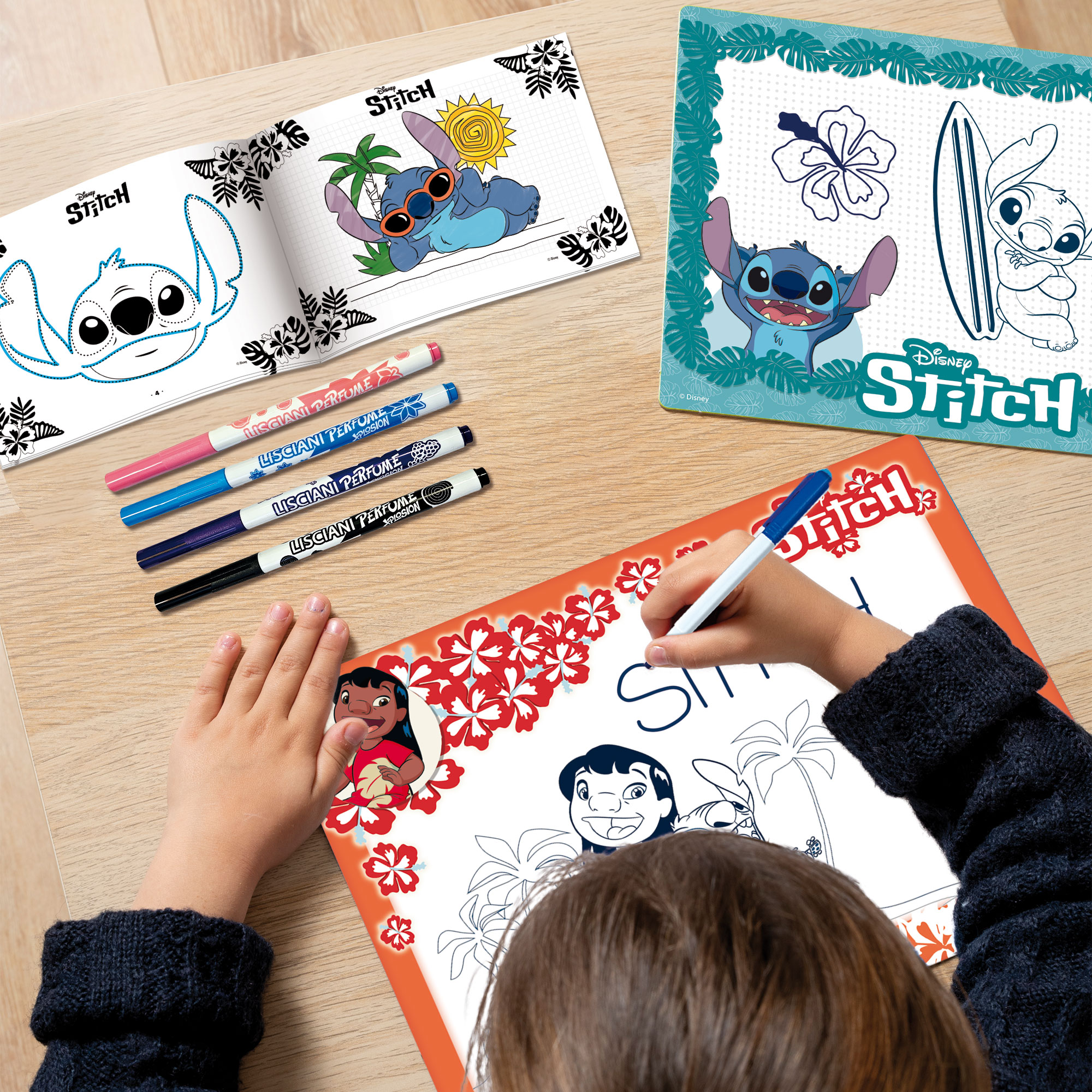 lisciani-stitch-drawing-school-kit-dessin-cr-atif-avec-feutres-parfum-s image 4