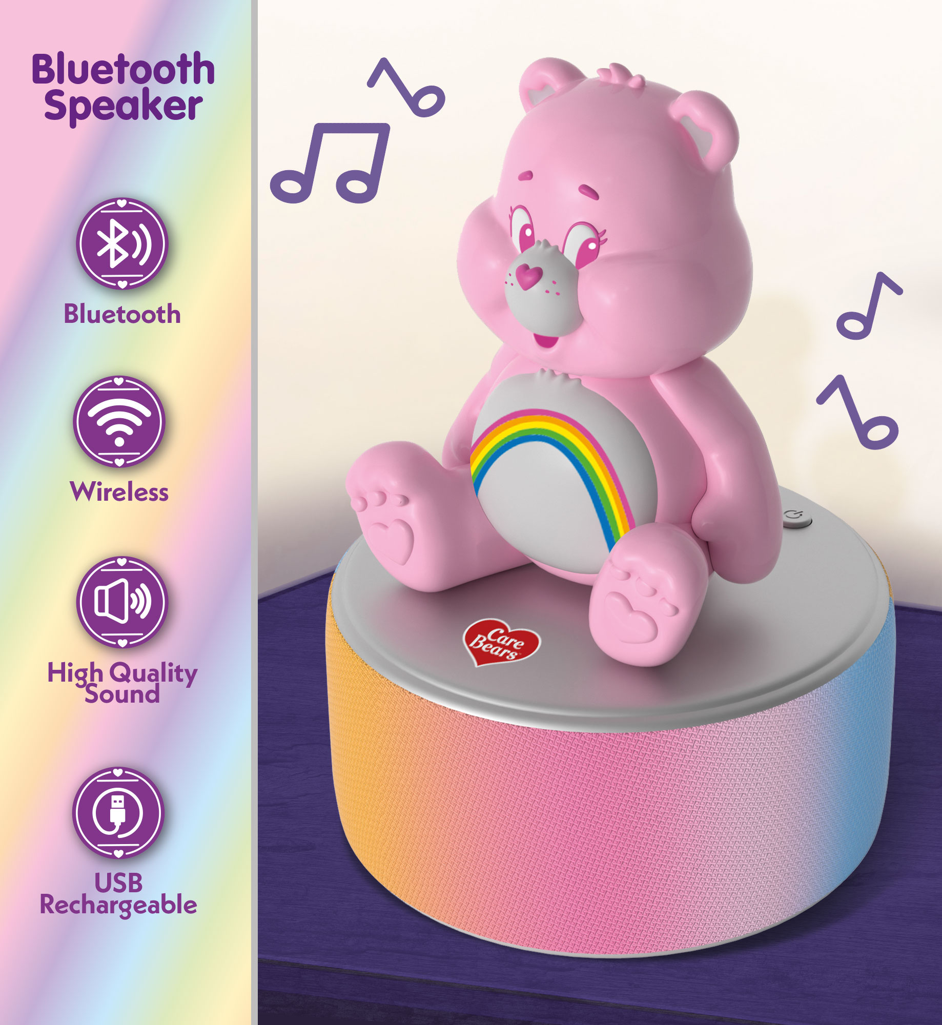 lisciani-care-bears-enceinte-bluetooth-vintage image 3