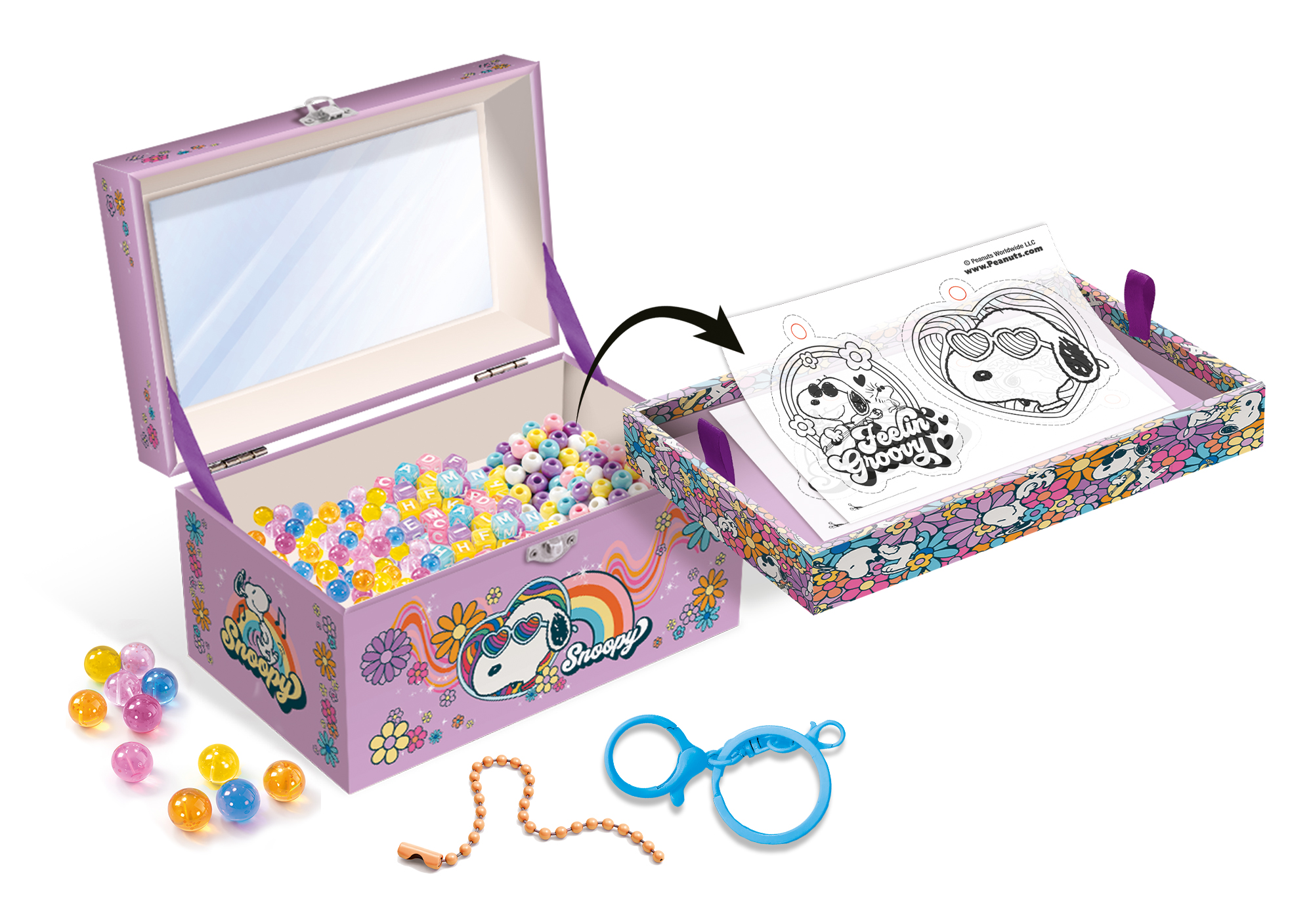 lisciani-peanuts-my-creative-accessories-kit-cr-atif-bijoux-shrink-art image 3