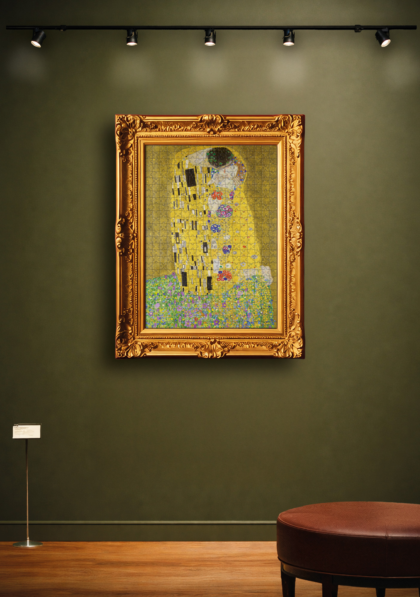 lisciani-klimt-puzzle-gift-set-art-the-kiss-coffret-puzzle-le-baiser image 4