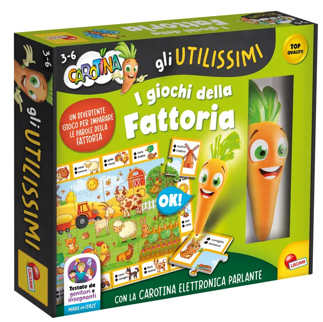 lisciani-carotina-penna-parlante-gli-utilissimi-jeux-de-la-ferme-ducatifs image 1