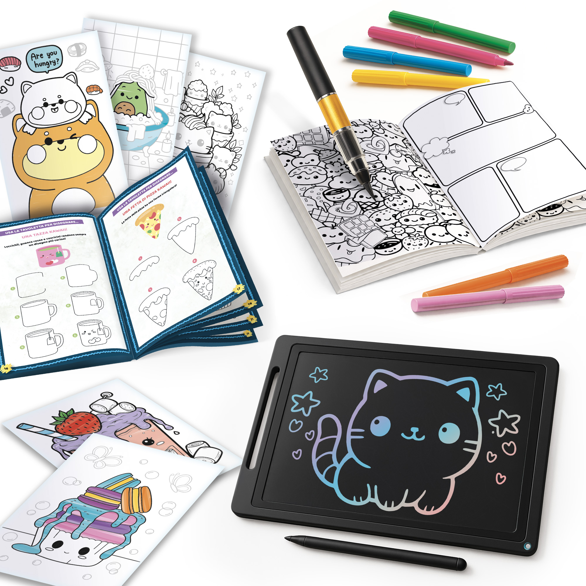 lisciani-i-m-a-genius-laboratoire-kawaii-kit-dessin-avec-tablette-lcd image 2