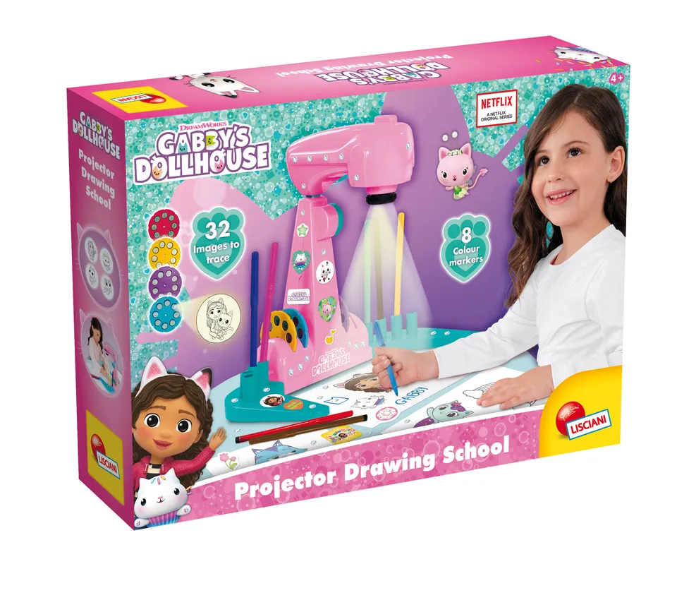 lisciani-gabby-s-dollhouse-projector-drawing-school-projecteur-dessin-led image 1