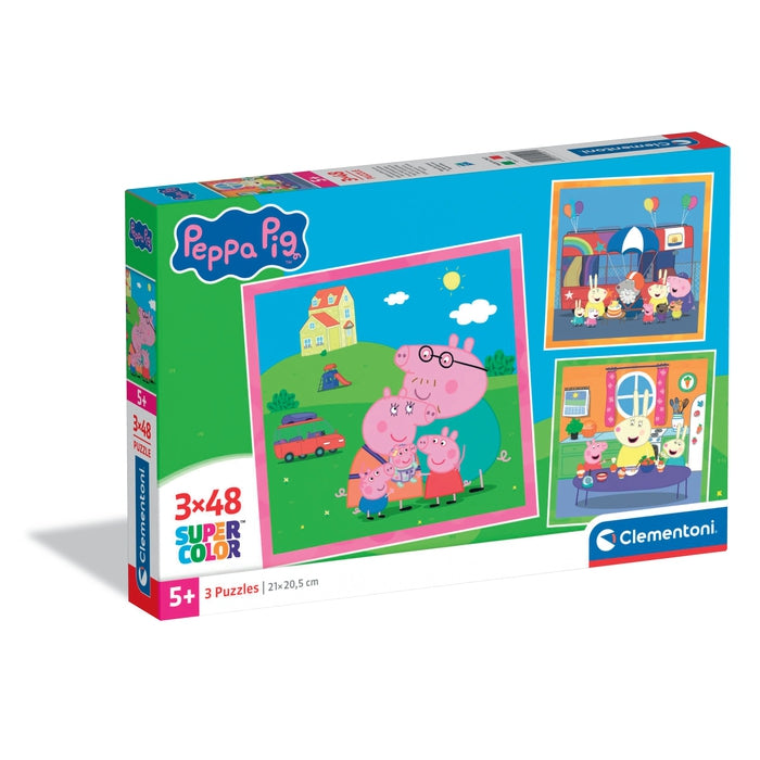 clementoni-peppa-pig-puzzle-3x48-pi-ces-puzzle-enfant-32x22-cm image 1