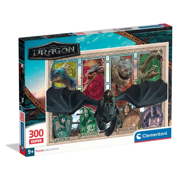 clementoni-puzzle-enfant-how-to-train-your-dragon-300-pi-ces-48-5-x-33-5-cm image 1