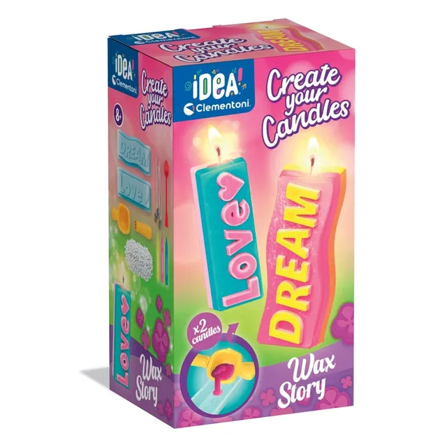 clementoni-idea-art-craft-wax-story-kit-cr-e-tes-bougies-7-9-ans image 1