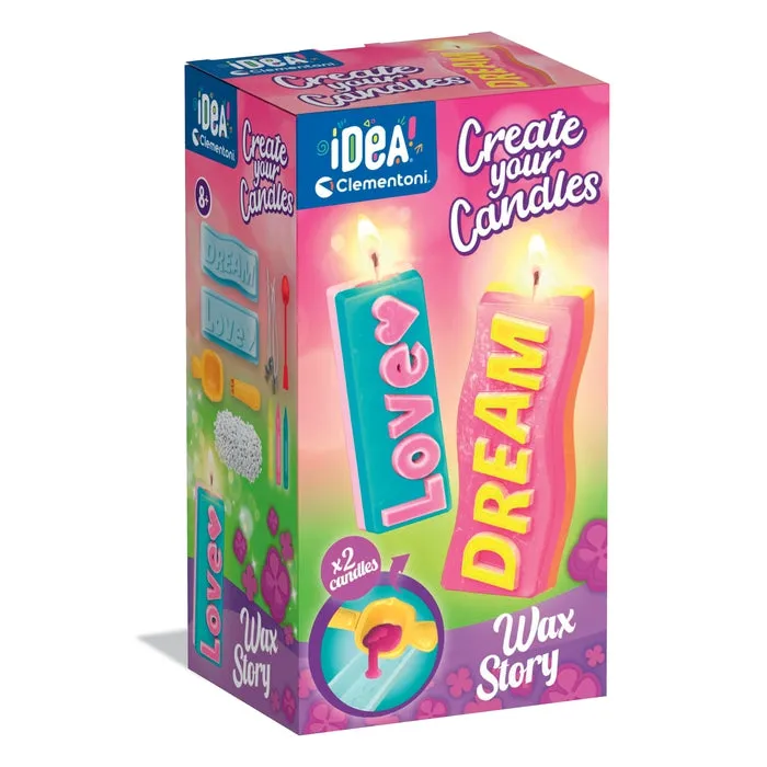 clementoni-idea-art-craft-wax-story-kit-cr-e-tes-bougies-7-9-ans image 1