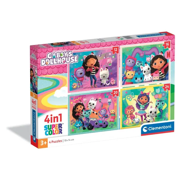 clementoni-gabby-s-dollhouse-puzzle-enfant-4-en-1-12-16-20-24-pi-ces image 1