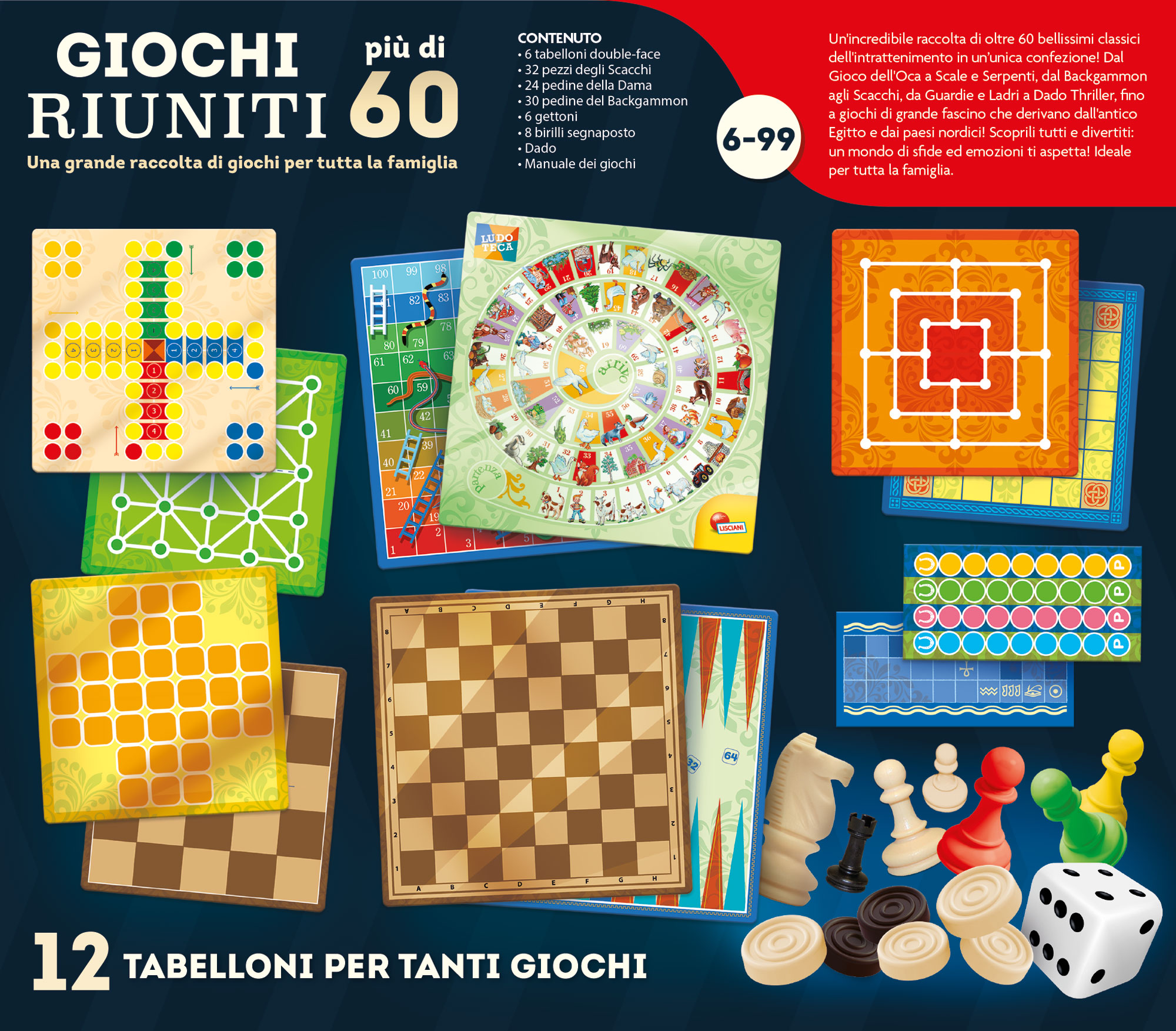 lisciani-ludoteca-giochi-riuniti-plus-de-60-jeux-coffret-jeux-de-soci-t-famille image 3