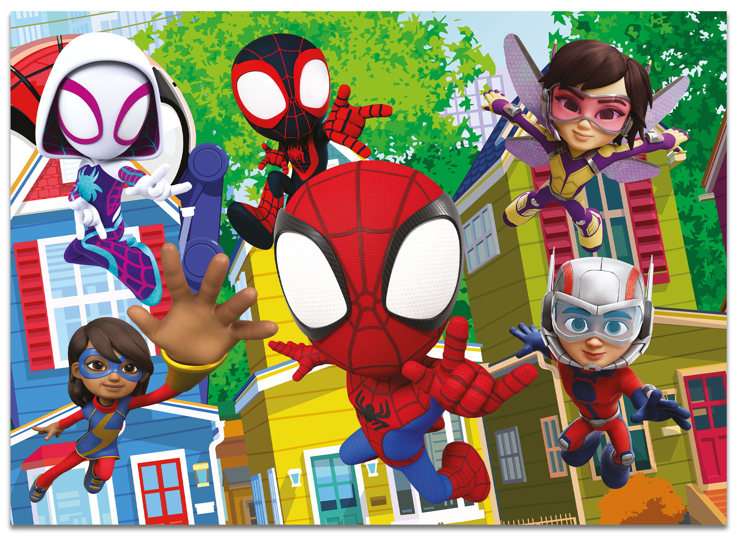 lisciani-marvel-spidey-maxi-puzzle-4x48-coloriage image 2