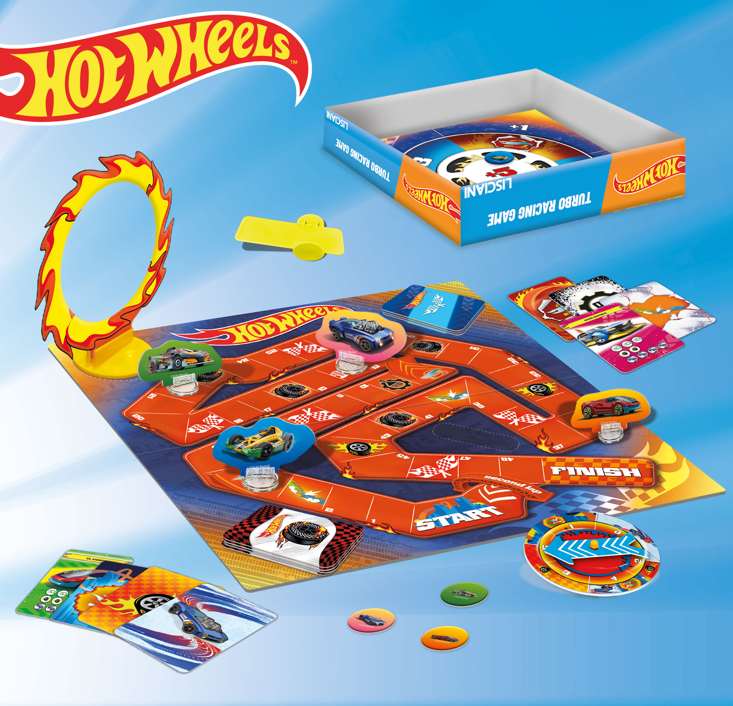 lisciani-hot-wheels-turbo-racing-jeu-de-soci-t-de-course image 2