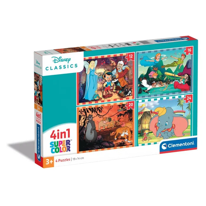 clementoni-disney-classics-puzzle-enfant-4-en-1-12-16-20-24-pi-ces image 1