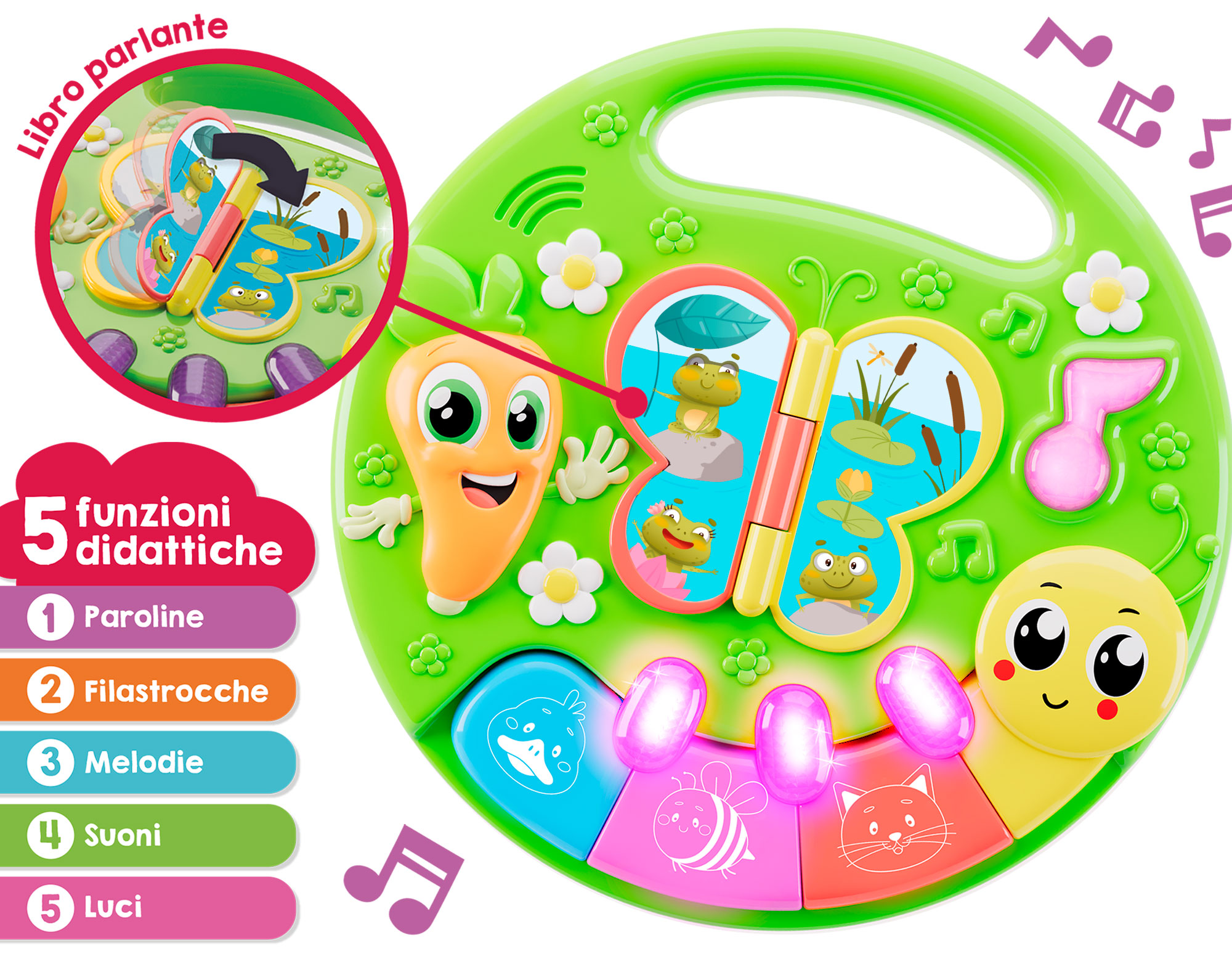 lisciani-carotina-mini-tavolino-educativo-animali-table-d-activit-s-sonore image 5
