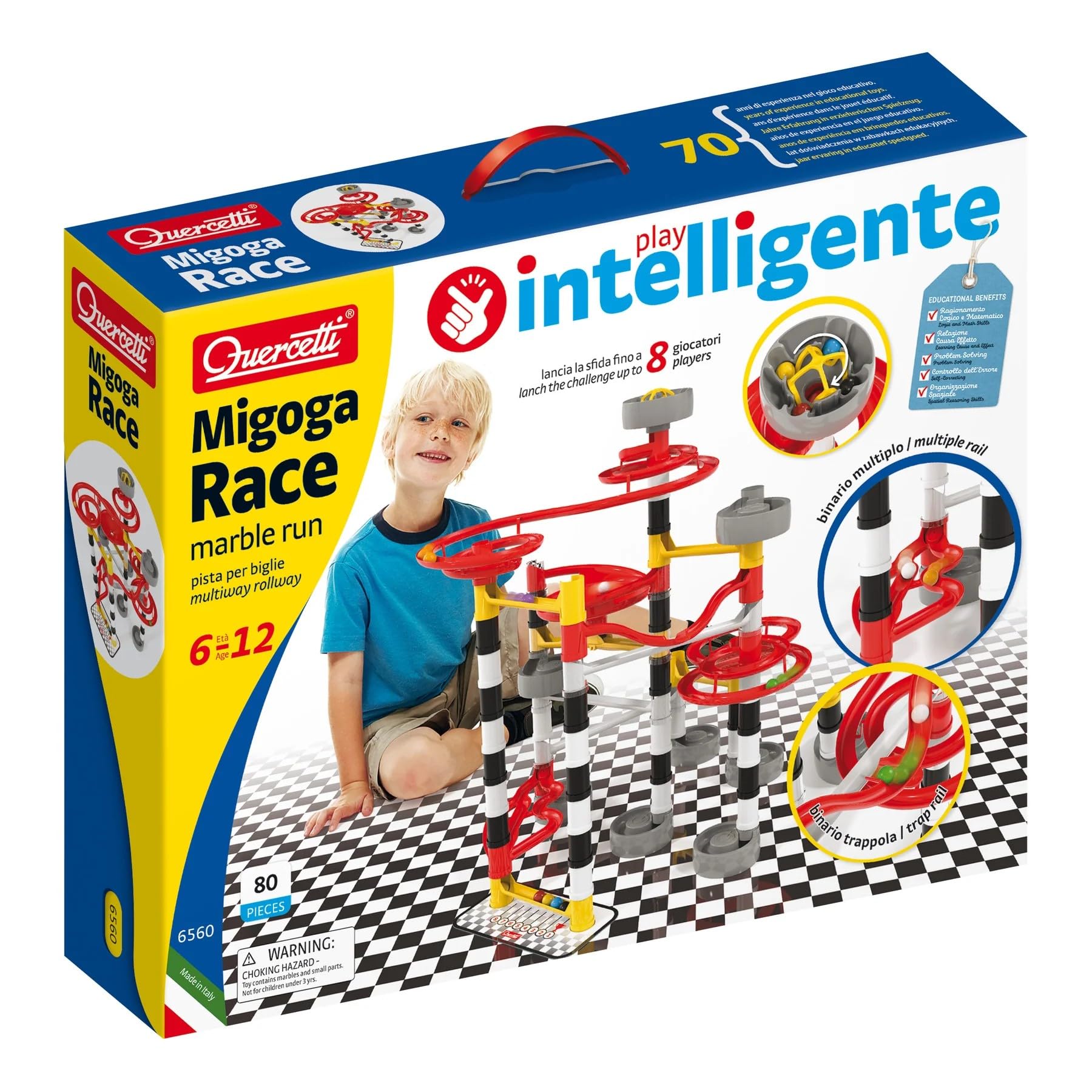 quercetti-migoga-race-6560-circuit-billes-course-8-billes image 2
