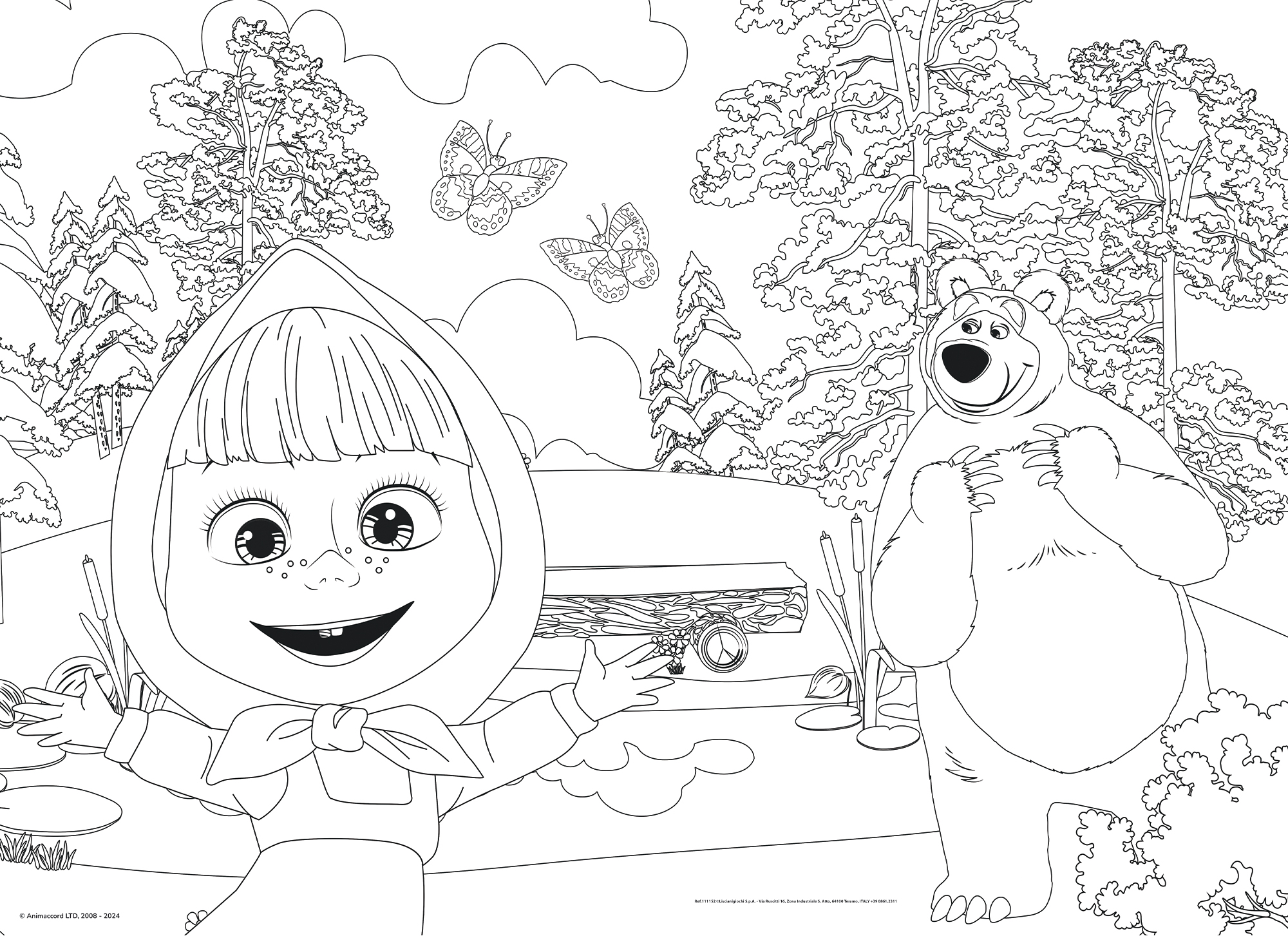 lisciani-masha-eco-puzzle-24-pi-ces-colorier image 3