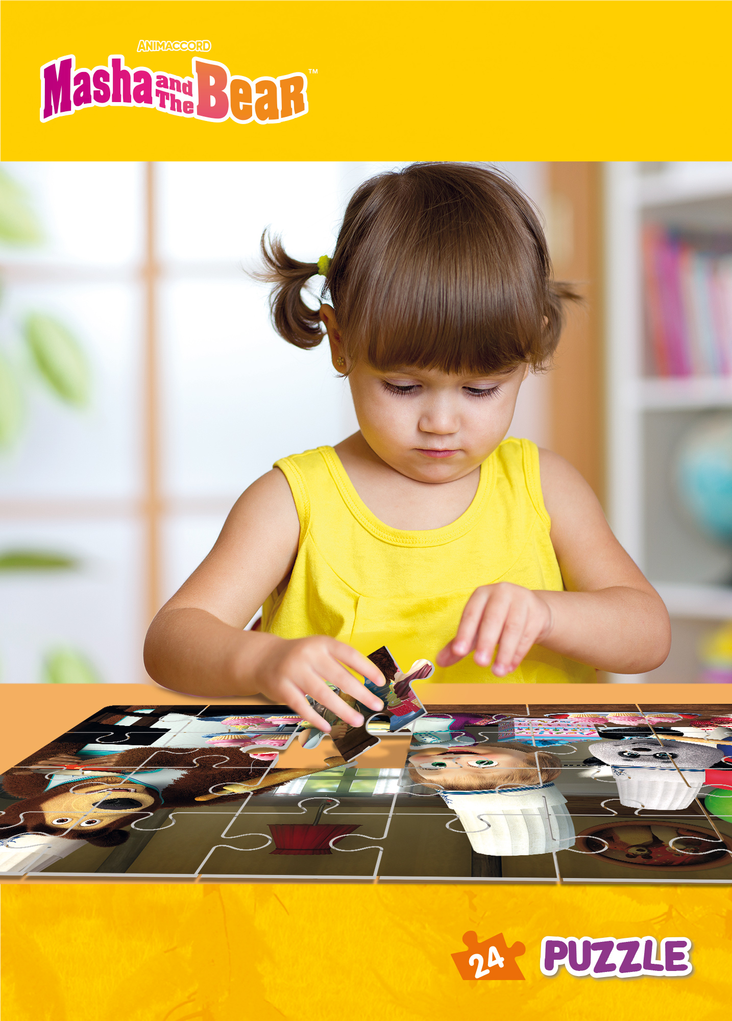 lisciani-masha-et-michka-puzzle-plus-24-tous-ensemble image 4