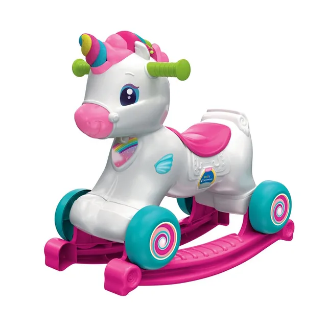 clementoni-baby-nuvola-dolce-unicorno-3-en-1-dondolo-porteur image 1