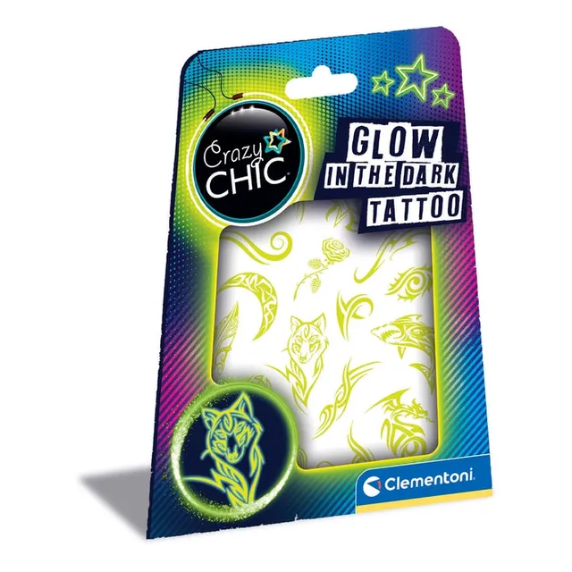 clementoni-crazy-chic-tattoo-glow-in-the-dark image 1