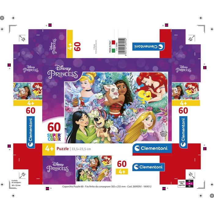 clementoni-disney-princess-puzzle-60-pi-ces-33-5-x-23-5-cm image 5