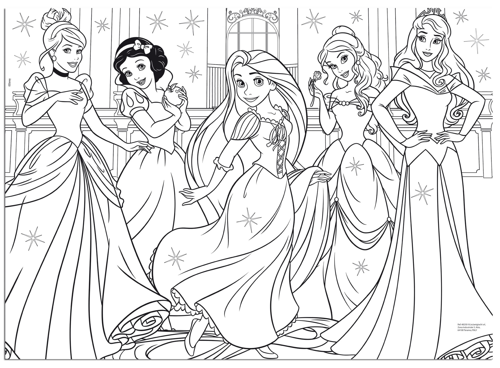 lisciani-disney-puzzle-maxi-floor-60-princess-grand-puzzle-de-sol-double-face image 3