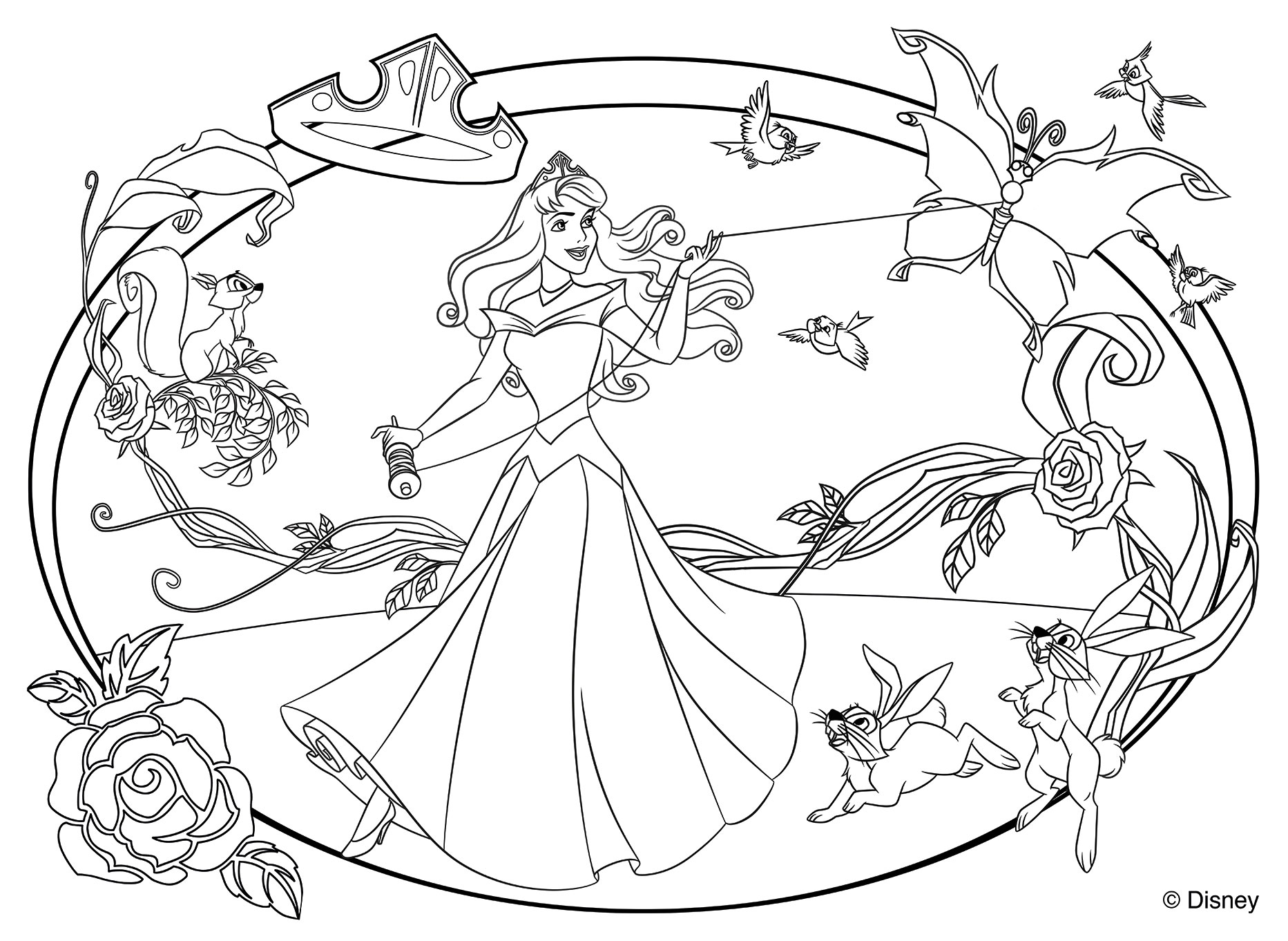 lisciani-disney-puzzle-df-maxi-floor-60-aurore-la-belle-au-bois-dormant image 3